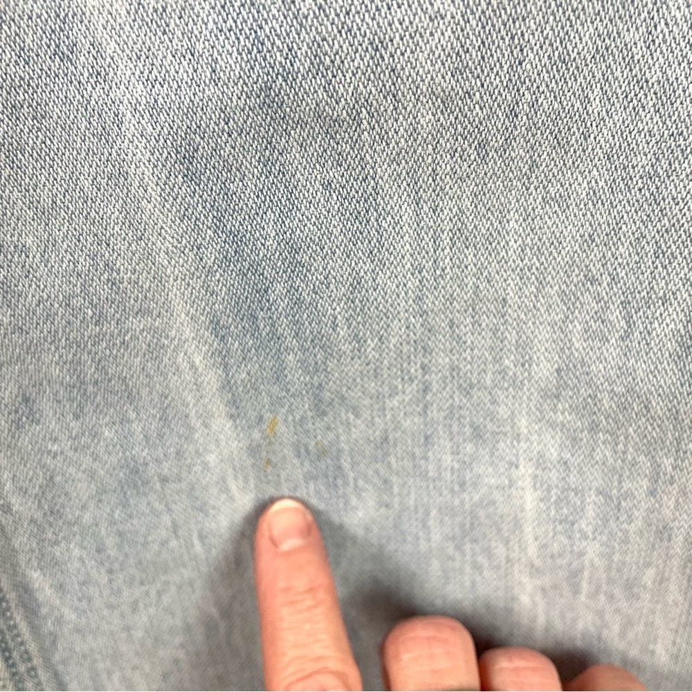 French Star Vintage 70s Jeans High Rise Light Wash Zipper Back Pocket Size 27‎ - Picture 9 of 16